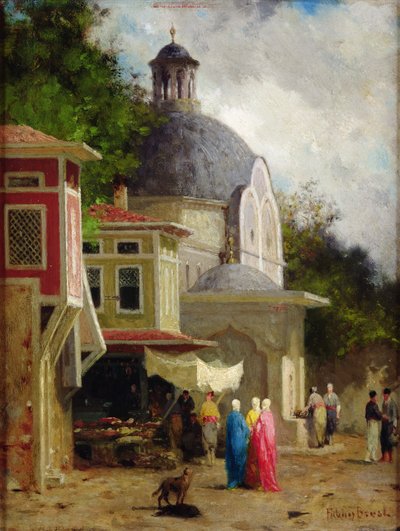 Konstantinopel, Blick auf die Brutus-Säule von Fabius Brest
